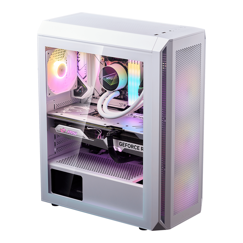 XPG VALOR Air Plus Compact Mid-Tower Chassis (White) - Image 7