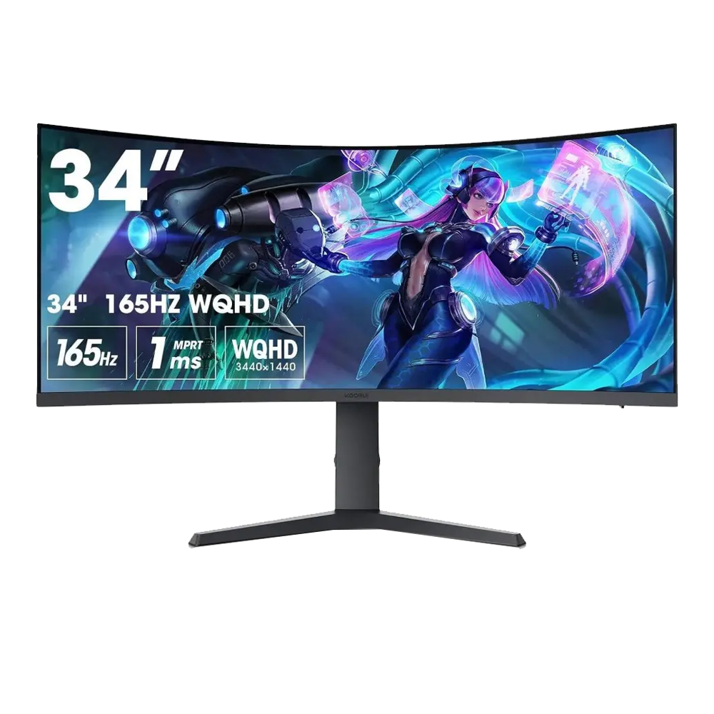 34″ Koorui 34E6UC WQHD 165Hz VA Curved Gaming Monitor