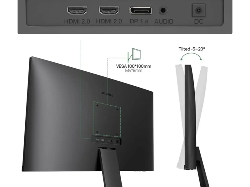 27″ Koorui N07 UHD 60Hz IPS Gaming Monitor - image 2