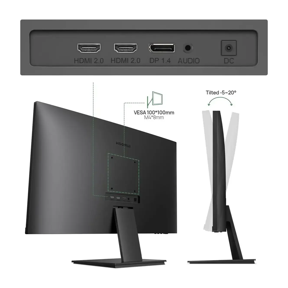 27″ Koorui N07 UHD 60Hz IPS Gaming Monitor - Image 2